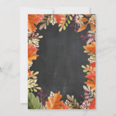 Invitation de la nuptiale automne (Dos)