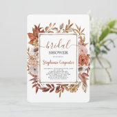 Invitation de la nuptiale Boho Automne (Debout devant)