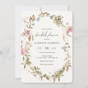 Invitation de la nuptiale Boho Wreath