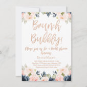 Invitation de la nuptiale Brunch Floral (Devant)