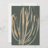 Invitation de la nuptiale Cactus moderne (Dos)