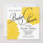 Invitation de la nuptiale Chrysanthemum jaune (Devant)