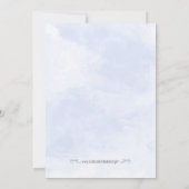 Invitation de la nuptiale Confetti Blue (Dos)