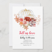 Invitation de la nuptiale d'automne Burgundy (Devant)