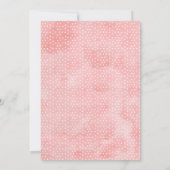 Invitation de la nuptiale de Brunch Floral rose (Dos)