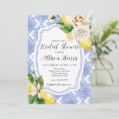 Invitation de la nuptiale de citron méditerranéen (Debout devant)