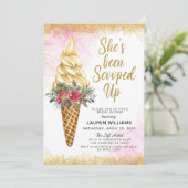 Invitation de la nuptiale de crème glacée (Debout devant)