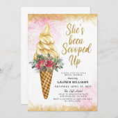 Invitation de la nuptiale de crème glacée (Devant / Derrière)