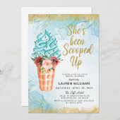 Invitation de la nuptiale de crème glacée (Devant / Derrière)