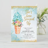 Invitation de la nuptiale de crème glacée (Debout devant)