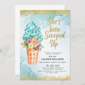 Invitation de la nuptiale de crème glacée (Devant / Derrière)