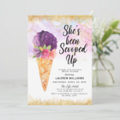 Invitation de la nuptiale de crème glacée (Debout devant)