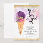 Invitation de la nuptiale de crème glacée (Devant / Derrière)