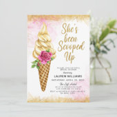 Invitation de la nuptiale de crème glacée (Debout devant)