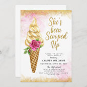 Invitation de la nuptiale de crème glacée (Devant / Derrière)