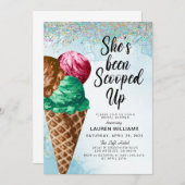 Invitation de la nuptiale de crème glacée (Devant / Derrière)