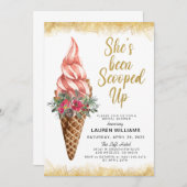 Invitation de la nuptiale de crème glacée (Devant / Derrière)