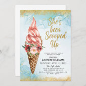 Invitation de la nuptiale de crème glacée (Devant / Derrière)