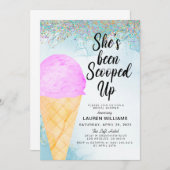 Invitation de la nuptiale de crème glacée (Devant / Derrière)