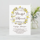 Invitation de la nuptiale de la couronne de fleurs (Debout devant)