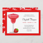 Invitation de la nuptiale de la fraise Margarita (Devant / Derrière)