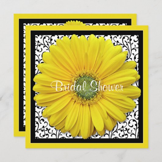 Invitation de la nuptiale de la marée noire jaune (Devant / Derrière)