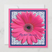 Invitation de la nuptiale de la Marine rose Gerber (Devant)