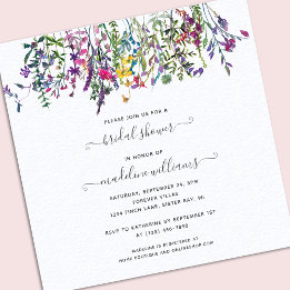 Invitation de la nuptiale de la prairie fleur sauv