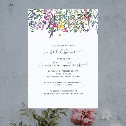 Invitation de la nuptiale de la prairie fleur sauv