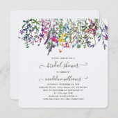 Invitation de la nuptiale de la prairie fleur sauv (Devant / Derrière)