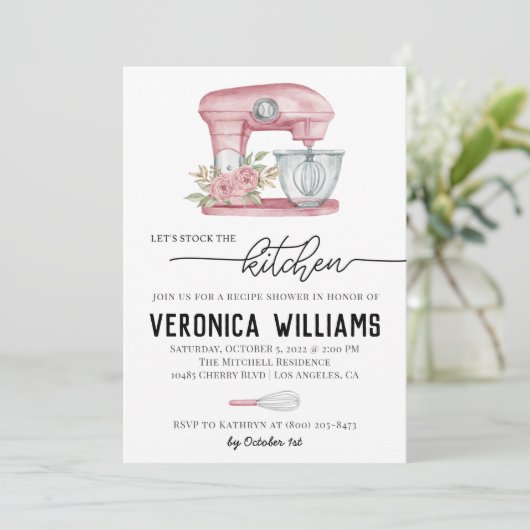 Invitation de la nuptiale de la recette (Debout devant)