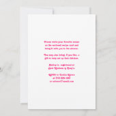 Invitation de la nuptiale de la recette | Roses d' (Dos)