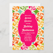 Invitation de la nuptiale de la recette | Roses d' (Devant / Derrière)