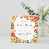 Invitation de la nuptiale de l'aquarelle d'automne (Debout devant)