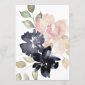 Invitation de la nuptiale de l'aquarelle romantiqu (Dos)