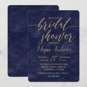 Invitation de la nuptiale de l'huile d'aquarelle m (Devant / Derrière)