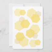 Invitation de la nuptiale de nid d'abeille jaune (Dos)