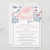 Invitation de la nuptiale de printemps, Fleur aqua (Devant)