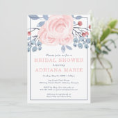 Invitation de la nuptiale de printemps, Fleur aqua (Debout devant)