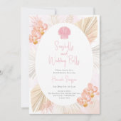 Invitation de la nuptiale de Shell Ocean Boho (Devant)