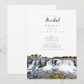 Invitation de la nuptiale de Sioux Falls Skyline (Devant / Derrière)