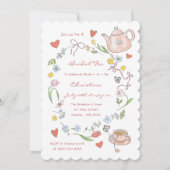 Invitation de la nuptiale de thé Whimsical tiré à  (Devant)
