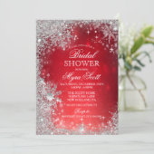 Invitation de la nuptiale de vacances d'hiver (Debout devant)