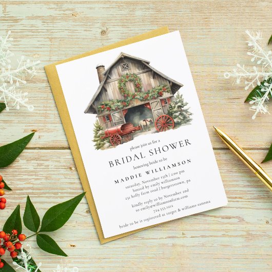 Invitation de la nuptiale de vacances d'hiver