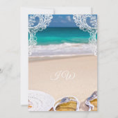 Invitation de la nuptiale d'été Ocean Beach (Dos)