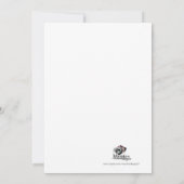 Invitation de la nuptiale Diamond Ring Marine Blue (Dos)