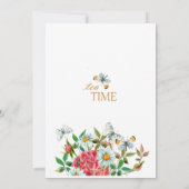 Invitation de la nuptiale du Tea Party (Dos)