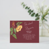 Invitation de la nuptiale du tournesol de Bourgogn (Debout devant)