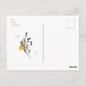 Invitation de la nuptiale du tournesol de Bourgogn (Dos)