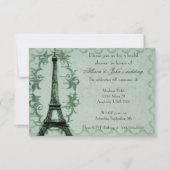 Invitation de la nuptiale Emerald Paris Grunge (Devant)